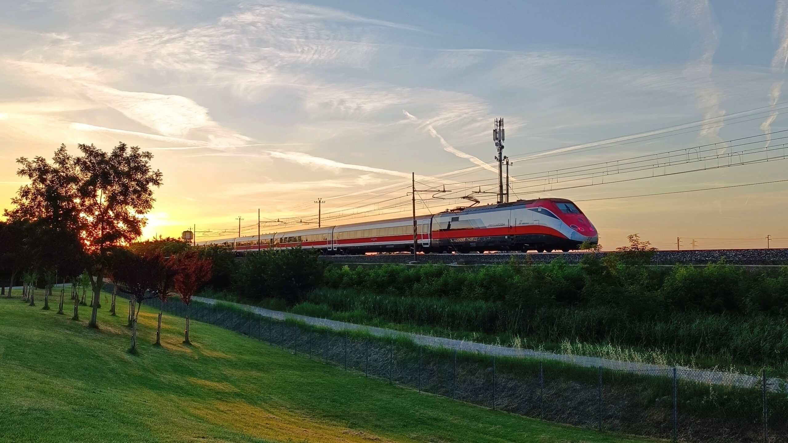 Faenza Italy June : Frecciarossa Etr High Speed